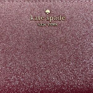 Kate Spade Glitter/Glimmer Medium Compact Bifold Wallet (Pink)